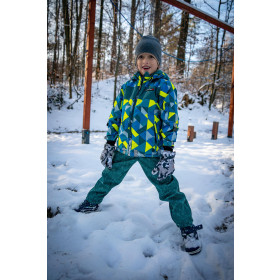 CHILDREN'S SOFTSHELL TROUSERS (YETI) - CAMOUFLAGE COLORFUL pat. 2