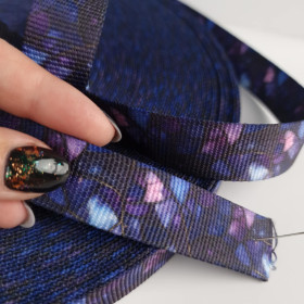 Webbing Tape with Print 25mm - STAINED GLASS WZ. 13