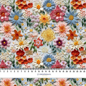 FLOWERS 3D PAT. 15 - Cotton muslin