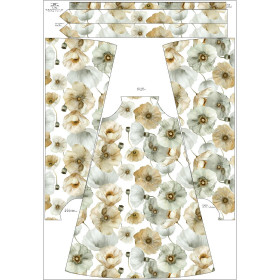 DRESS "DALIA" MAXI - FLOWERS PAT.18 - sewing set