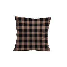 CHECK VICHY/ Mocha Mousse  - single jersey 