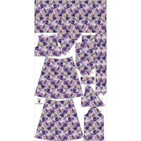 WRAP FLOUNCED DRESS (ABELLA) - FLOWERS pat.51 - sewing set