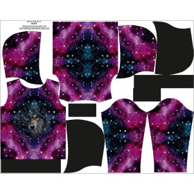 KID'S HOODIE (ALEX) - WOLF / WATERCOLOR GALAXY PAT. 8 - sewing set