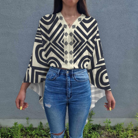 GEOMETRIC WZ. 4 - Linen 100%
