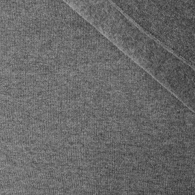 D-08 MELANGE GRAPHITE - thick brushed sweatshirt D300