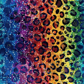 HOLOGRAPHIC RAINBOW wz. 3 - looped knit fabric