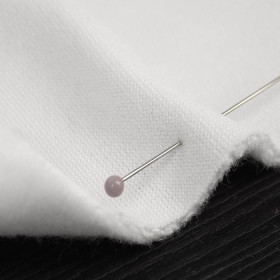 COUPON - WHITE - Hydrophobic brushed knit