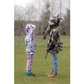 KIDS JACKET BUNNY (ZOE) - NEON LEOPARD PAT. 3 - sewing set