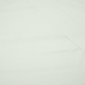 WHITE - Elastic cotton knit fabric