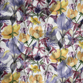 IRISES (IN THE MEADOW) - Cotton muslin