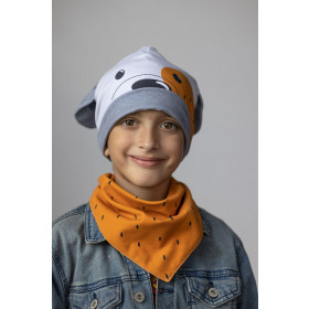 KID'S CAP AND SCARF (TEDDY) - TEDDY / gray - sewing set