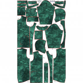 MEN'S PARKA (TOM) - CAMOUFLAGE PAT. 2 / bottled green - sewing set