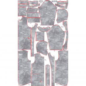 MEN'S PARKA (TOM) - CAMOUFLAGE PAT. 2 / grey - sewing set