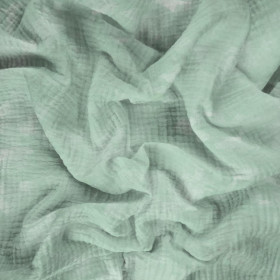 CAMOUFLAGE pat. 2 / modern mint  - Cotton muslin
