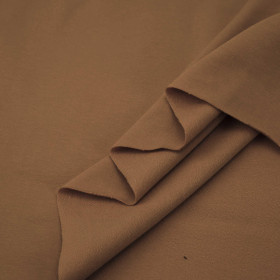 D-10 CARAMEL - looped knitwear with elastan 