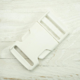 Plastic Side release Buckle P 25 mm - white