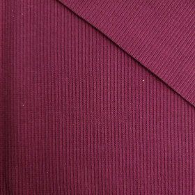 Ribbed knit fabric - AUBERGINE (D-215) 