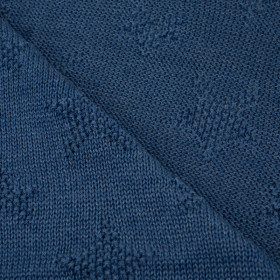 BLANKET (STARS) / jeans S - thin knitted panel