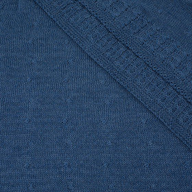 BLANKET SOFT(SMALL DOTS) / jeans S - thin knitted panel