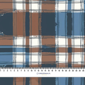 CHECK / Mocha Mousse  - Woven Fabric for tablecloths