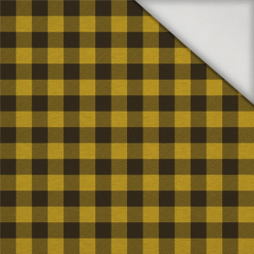 CHECK VICHY - MELANGE MUSTARD - Thermo lycra