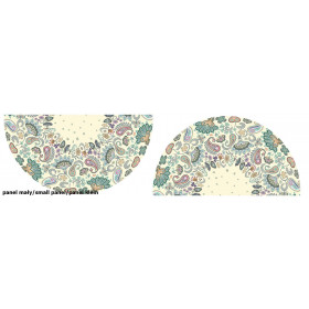 FLOWERS (pattern no. 1) / ecru - circle skirt panel 