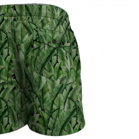 Men's swim trunks - BANANA LEAVES pat. 4 (JUNGLE) - sewing set