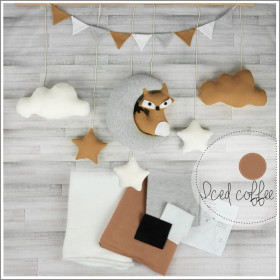 DIY KIT GIRLAND - FOX + paper cutout 