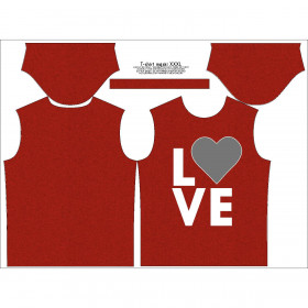 MEN'S T-SHIRT - LOVE - WITH YOUR OWN PHOTO - sewing set