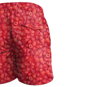 Men's swim trunks - RASPBERRIES - sewing set