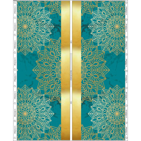 PAREO - MANDALA pat. 5 / emerald - sewing set