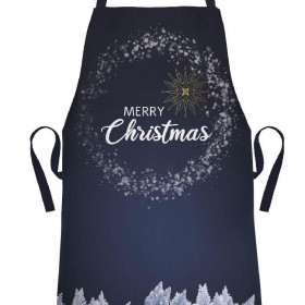 CHRISTMAS APRON - MERRY CHRISTMAS / forest