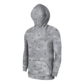 MEN’S HOODIE (COLORADO) - MOTORS (minimal) / CAMOUFLAGE pat. 2 (grey) - sewing set