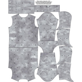 MEN’S HOODIE (COLORADO) - MOTORS (minimal) / CAMOUFLAGE pat. 2 (grey) - sewing set