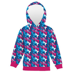 KID'S HOODIE (ALEX) - NEON CAMOUFLAGE PAT. 1 - sewing set