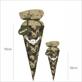 First Grade Candy Cone - CAMOUFLAGE OLIVE - sewing set