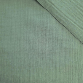 Cotton Muslin Double Gauze - Dusty Mint