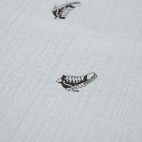 SNEAKERS / cement - cotton muslin