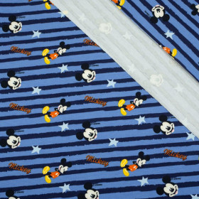 MICKEY MOUSE / blue stripes - single jersey TE210