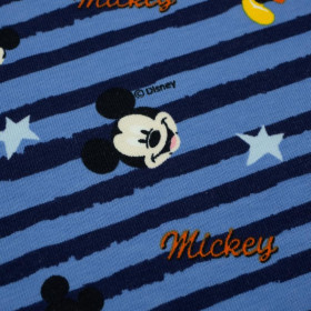 MICKEY MOUSE / blue stripes - single jersey TE210