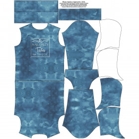 MEN’S HOODIE (COLORADO) - TATA / CAMOUFLAGE pat. 2 (dark blue) - sewing set 