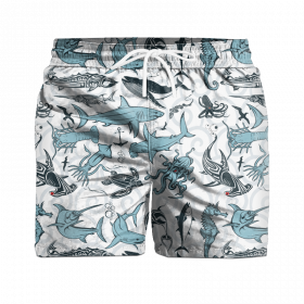 Men's swim trunks - OCEAN - sewing set