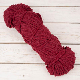 Strings cotton hank 5mm -  BURGUNDY