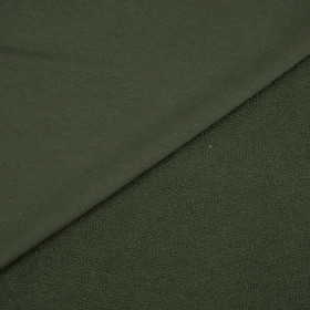 D-50 DARK OLIVE - thick looped knit 290g