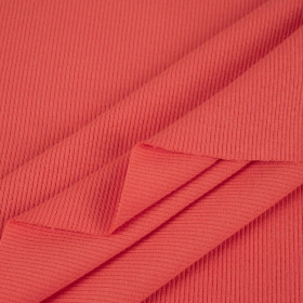 D-169 CORAL - Ribbed knit fabric