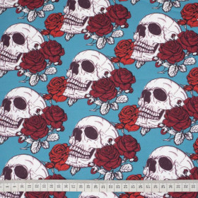 SKULLS AND ROSES - looped knit SP250