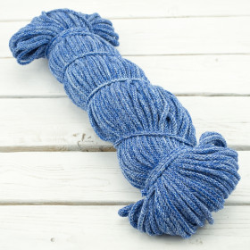 Strings cotton hank  5mm - melange blue