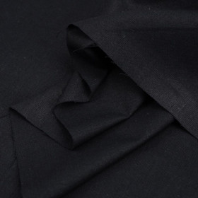 BLACK - Cotton woven fabric