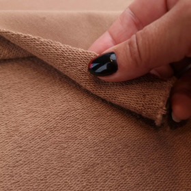 Thick looped knit (P290) - CAMEL ( D-212 ) 