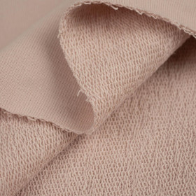D-54 MUTED PINK - thick looped knit 290g